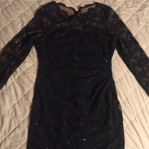 Knee High navy lace dress by Ralph Lauren size 16